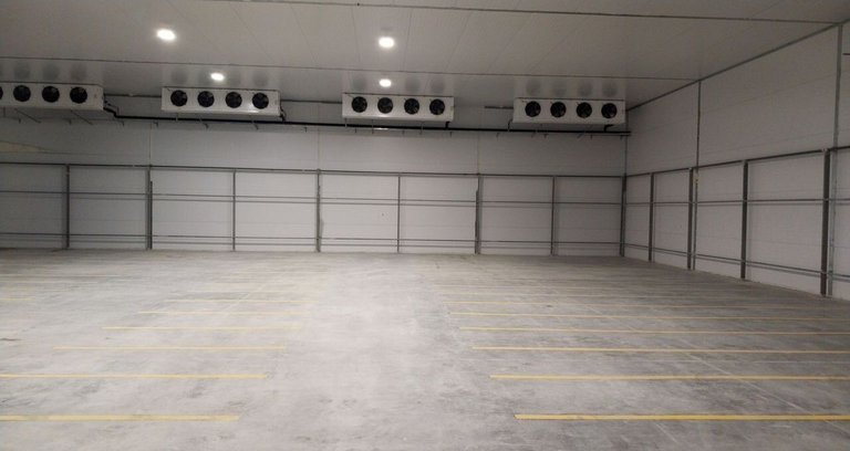 Интерьер морозильного склада